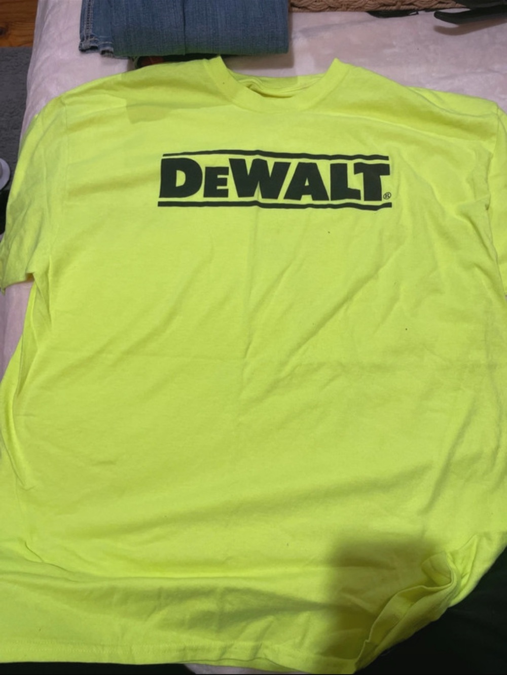 DeWalt Neon Yellow Short-Sleeve Logo Tee